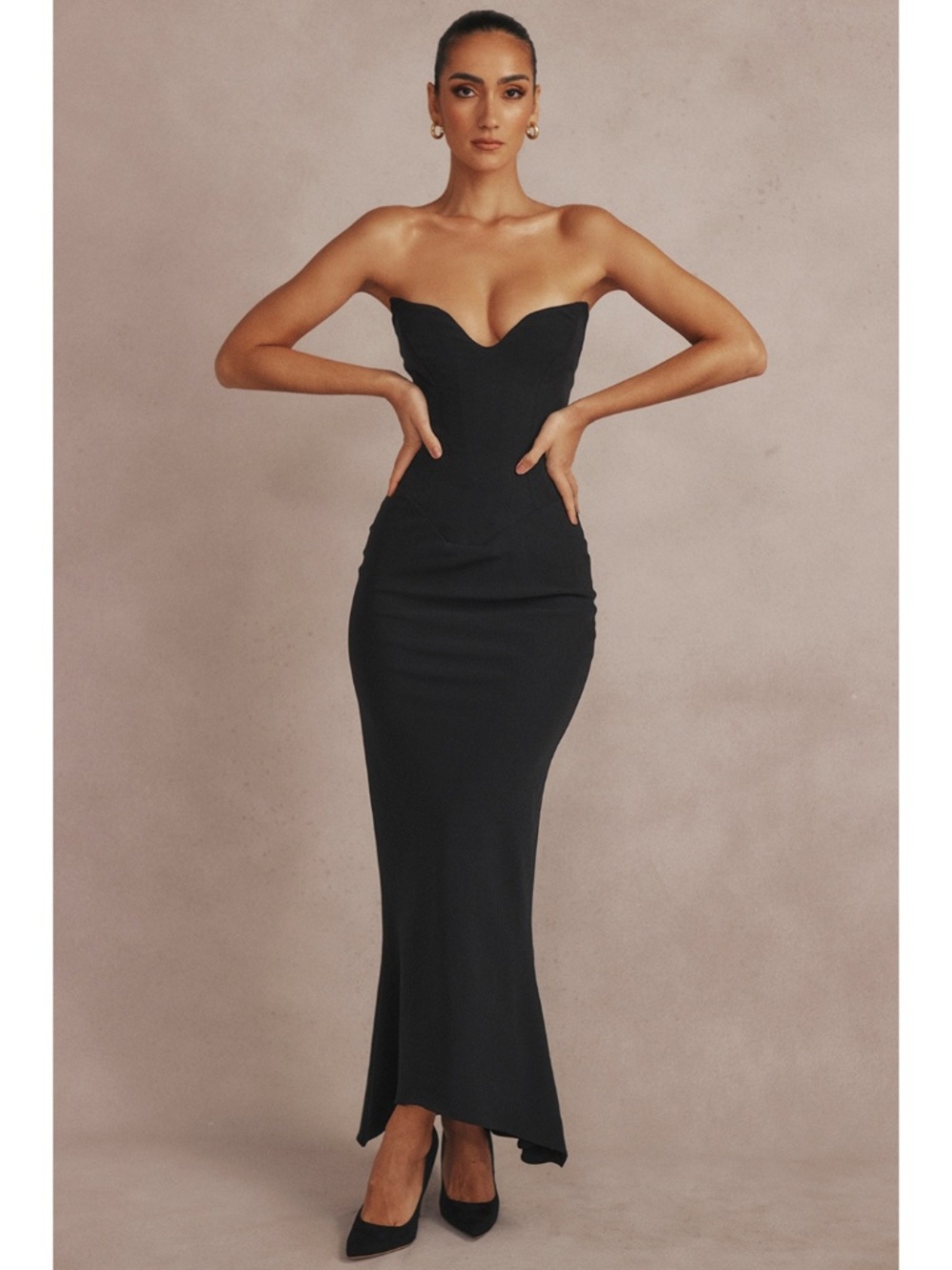 NEW House of CB Sabine Dress Black XS